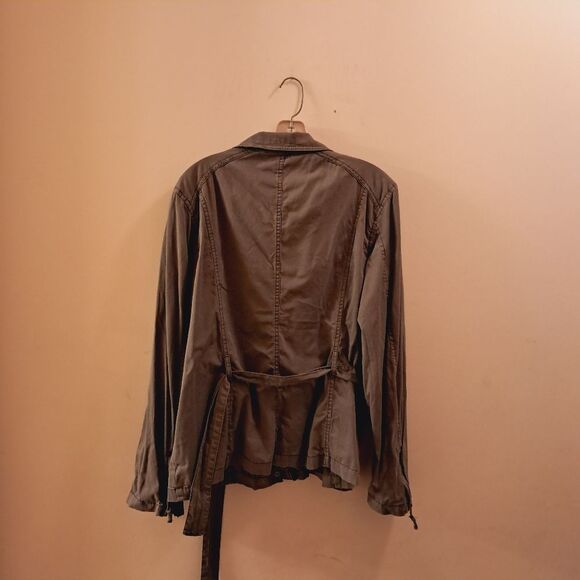 Sonoma jacket women's XL grey distressed utility military grunge core coastal - Picture 4 of 10